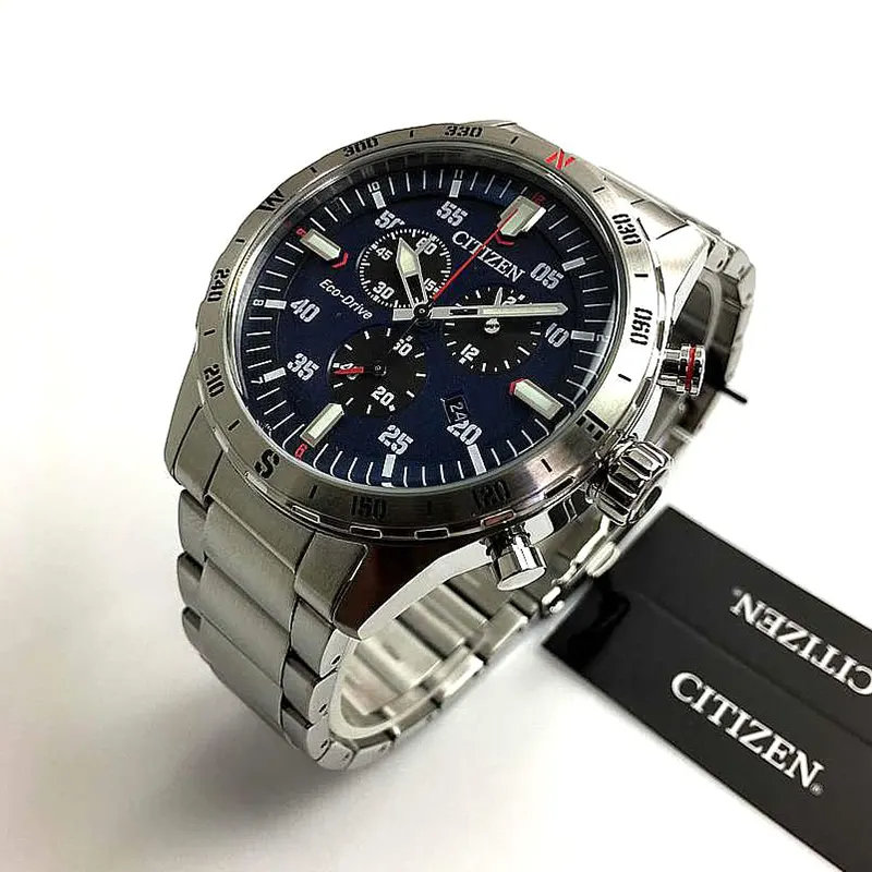 Citizen Eco-Drive Chrono Blue Dial Men's Watch- AT2520-89L